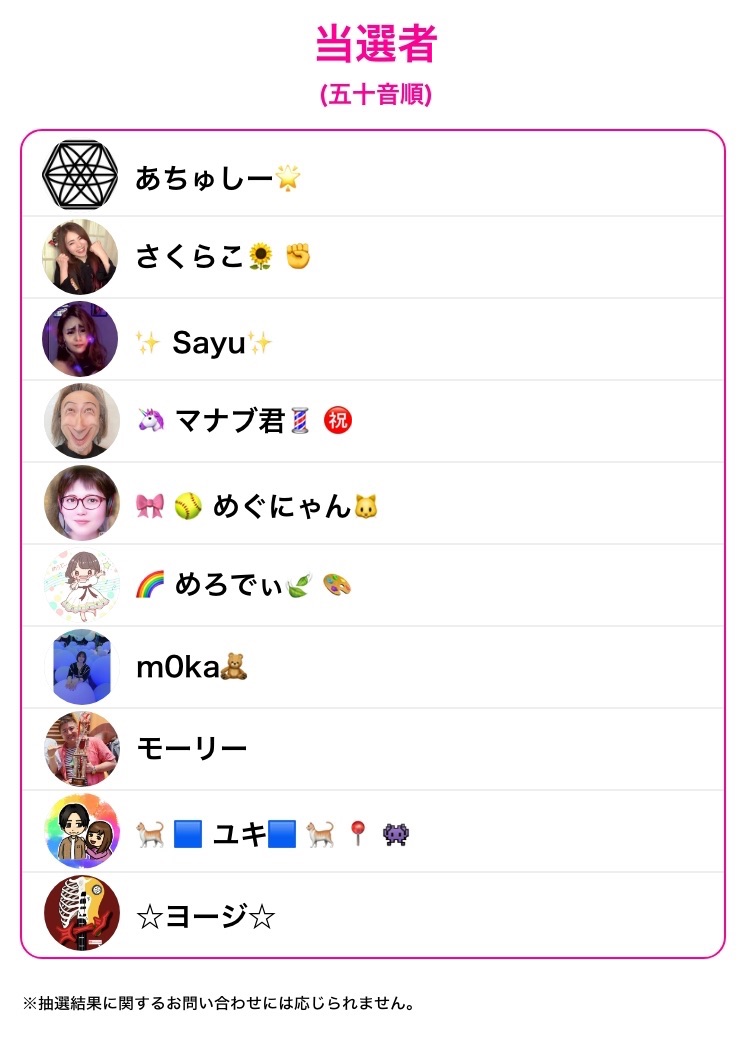 当選者